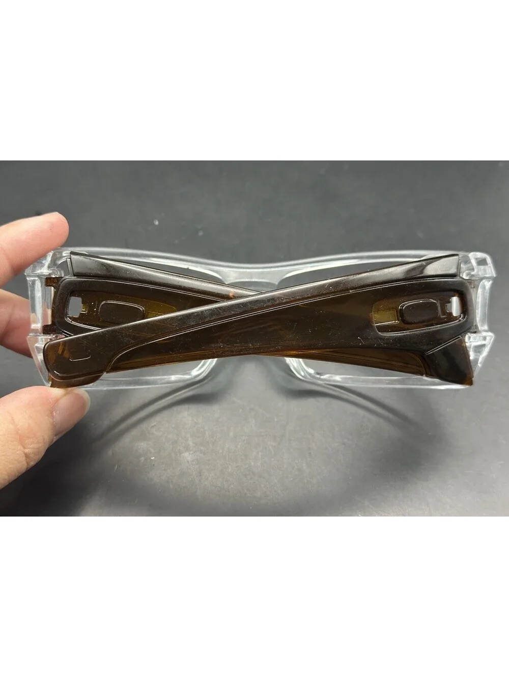 Oakley Batwolf Polished Clear/Rootbeer Frame